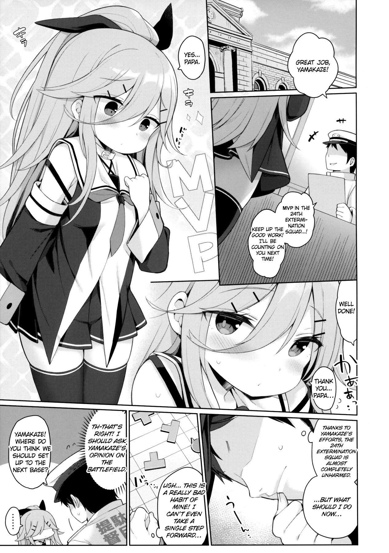 Hentai Manga Comic-Yamakaze-chan in heat loves her Papa!-Read-2